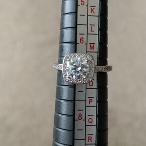 1.0 Princess Cut Moissanite Ring